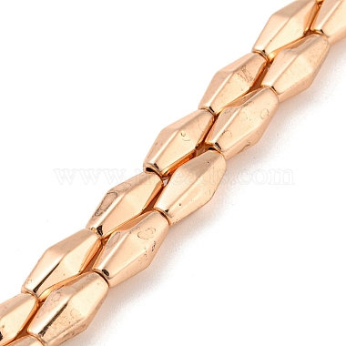 Electroplated Synthetic Magnetic Hematite Beads Strands(G-Z032-A01-01)-3