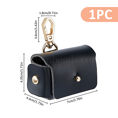 PU Imitation Leather Wedding Ring Pouch(ABAG-WH0038-45A)-2