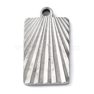 Stainless Steel Color Rectangle 304 Stainless Steel Pendants