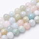 Chapelets de perles en morganite naturelle(G-S150-53-6mm)-1