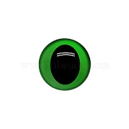 Craft Resin Doll Eyes, Stuffed Toy Eyes, Safety Eyes, Half Round, Green, 18mm(DOLL-PW0006-001B-10)