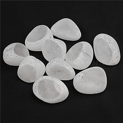 Natural Quartz Crystal Dinosaur Egg Display Decorations, Home Office Decoration, 20~30mm(PW-WGE8BAF-04)