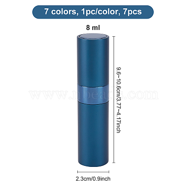 benecreat 7 pcs 7 couleurs flacons pulvérisateurs portables vides en verre(MRMJ-BC0002-80)-2