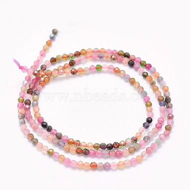 Natural Tourmaline Beads Strands(G-O166-27-2mm)-2