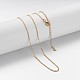 Brass Chain Necklaces(X-MAK-F013-06G)-1