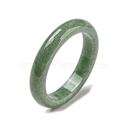 Natural Jadeite Finger Rings, 4mm,US Size 8(18.1mm)(RJEW-H222-01A)