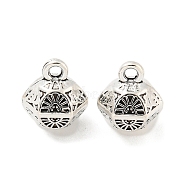 Tibetan Style Alloy Pendants, Cadmium Free & Lead Free, Bell Charms, Antique Silver, 11x9.5x8mm, Hole: 1.6mm, about 507Pcs/1000G(FIND-M011-04AS)