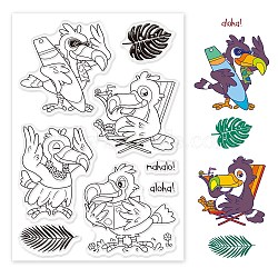 PVC Plastic Stamps, for DIY Scrapbooking, Photo Album Decorative, Cards Making, Stamp Sheets, Bird Pattern, 16x11x0.3cm(DIY-WH0167-56-560)
