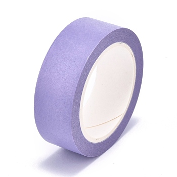 DIY Solid Color Scrapbook Decorative Paper Tapes, Self Adhesive Tapes, Lilac, 15mm, about 10m/roll