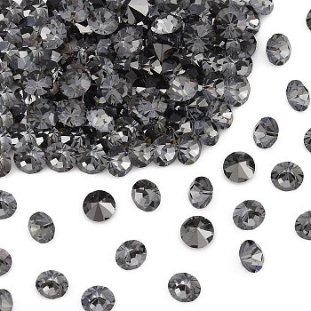 Preciosa&reg MAXIMA Crystal Round Stones, Czech Crystal, Aluminium Layer, Round(431 11 615 Chaton), 00030 260 NightFall, SS18(4.2~4.4mm)