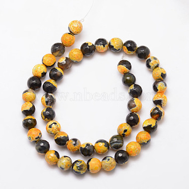 Natural Fire Crackle Agate Bead Strands(X-G-K166-06F-8mm-10)-2