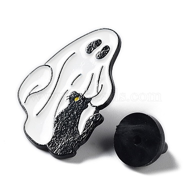Брошь-призрак с эмалью из сплава черной кошки(JEWB-E034-02EB-04)-3