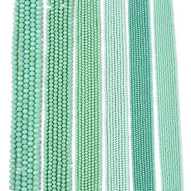 opaque couleur unie imitation jade perles de verre brins(EGLA-A044-P4mm-D14)-2