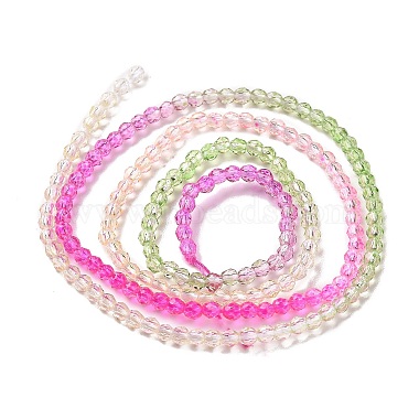 brins de perles de verre de couleur dégradé transparent(GLAA-G101-2mm-09)-4