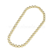 BrassMicro Pave Cubic Zirconia Chain Necklaces, Real 18K Gold Plated, 15.94 inch(405mm)(NJEW-L170-10G)
