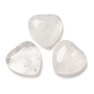 Natural Quartz Crystal Cabochons, Rock Crystal Heart, 15x15x6mm(G-F776-02A-19)