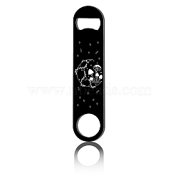 430 Stainless Steel Bottle Openers, Laser Cut, Rectangle, Mushroom, 178x40x2mm(AJEW-WH0259-026)