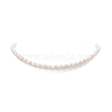 Natural Pearl Beaded Necklace with 304 Stainless Steel Clasp for Women(NJEW-JN04143)-4