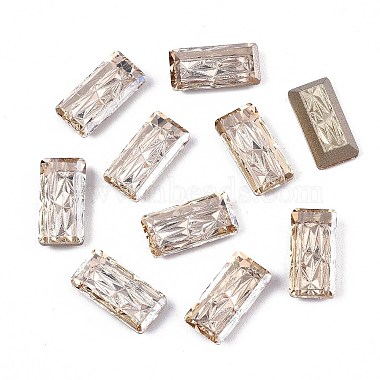 Navajo White Rectangle Glass Cabochons