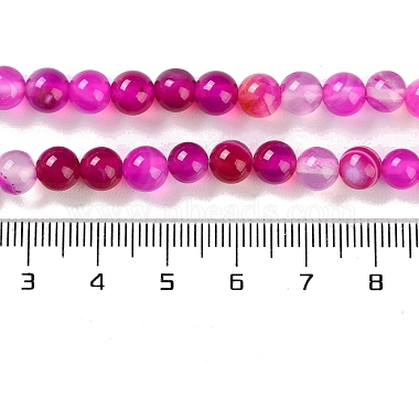 Natural Striped Agate/Banded Agate Beads Strands(G-Z060-A01-A06)-5