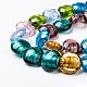 Chapelets de perles de feuille d'argent en verre(X-SL109)-3