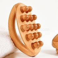 Wood Massage Combs, Massage Tools, Sandy Brown, 150x100mm(PW-WG86504-01)