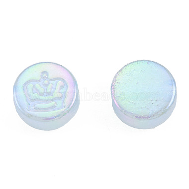 Perles acryliques placage irisé arc-en-ciel(OACR-N010-067)-3