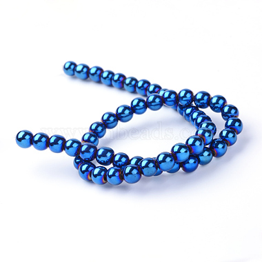 Non-magnetic Synthetic Hematite Beads Strands(G-S096-12mm-7)-3