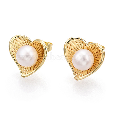 Natural Pearl Stud Earrings(PEAR-N020-07F)-3