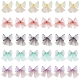 CHGCRAFT 30Pcs 5 Colors Handmade Polyester Organza Bowknot Ornament Accessories(DIY-CA0004-79)-1