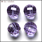 K9 Glass, Imitation Austrian Crystal Beads, Grade AAA, Faceted, Round, Lilac, 6mm, Hole: 0.7~0.9mm(SWAR-F079-6mm-04)