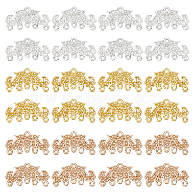 Mixed Color Flower Alloy Chandelier Components Links
