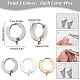 12Pcs 3 Colors 201 Stainless Steel Huggie Hoop Earrings Findings(STAS-SC0004-52)-2