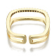 Brass Micro Pave Cubic Zirconia Cuff Rings(RJEW-S045-55A-G-NR)-3