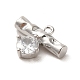 Brass Micro Pave Cubic Zirconia Charms(KK-C043-01P)-2