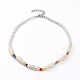 Nuggets ABS Plastic Imitation Pearl Beaded Necklaces(NJEW-JN03290-01)-1