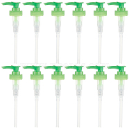 28/400 Plastic Pump Bottles Head, with Pipe, Lime Green, 14.5x4.9x3.05cm(FIND-WH0021-81)