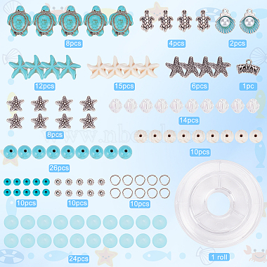 DIY Tortoise Starfish Bracelets Making Kits(DIY-SC0020-16)-2
