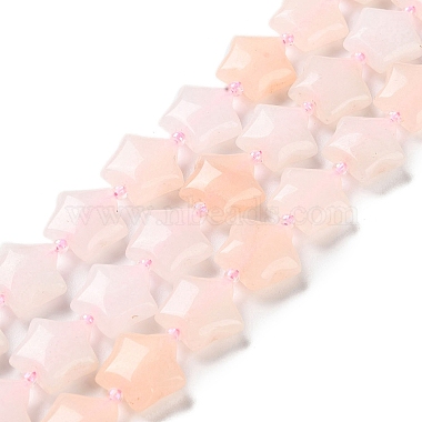 Star Rose Quartz Beads