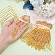 WADORN 1 Yard Polyester Lace Trims with Glass Beaded Tassel(DIY-WR0003-84A)-3