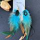 Alloy Feather Dangle Earrings(FS-WGF4526-01)-3
