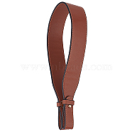 Imitation Leather Wide Bag Strap, with Zinc Alloy Nipple Stud, Saddle Brown, 52x3.8x0.3cm, Hole: 34x9mm(FIND-WH0111-271B)