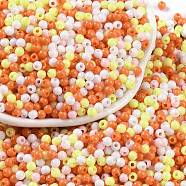 Opaque Acrylic Beads, Round, Salmon, 3mm, Hole: 1mm(OACR-H118-07A-05)