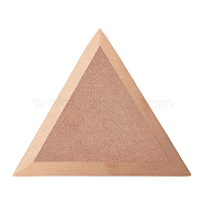 MDF Wood Boards, Ceramic Clay Drying Board, Ceramic Making Tools, Triangle, Tan, 16.9x19.5x1.5cm(FIND-WH0110-664K)