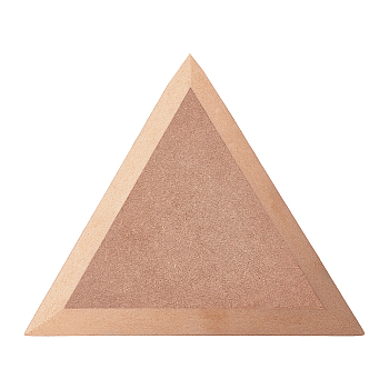 MDF Wood Boards, Ceramic Clay Drying Board, Ceramic Making Tools, Triangle, Tan, 16.9x19.5x1.5cm