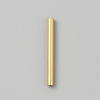 Brass Tube Beads, Golden, 20x2mm, Hole: 1.7mm