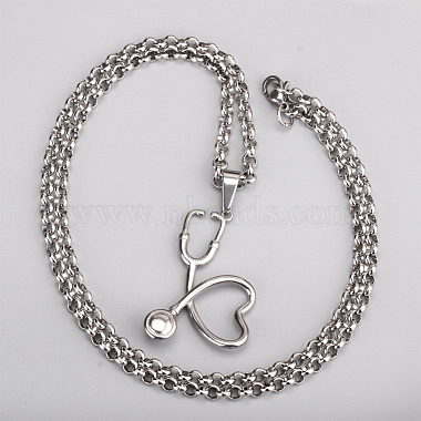 Ожерелья shegrace с подвесками из нержавеющей стали(JN073A-X)-3