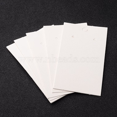 White Cardboard Earring Display Cards