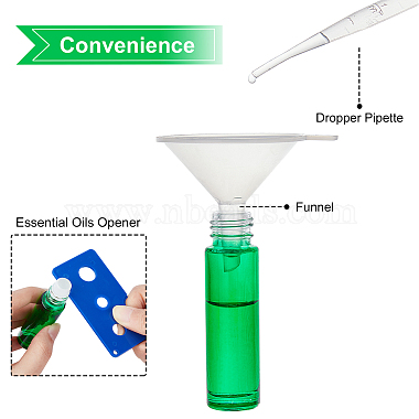 Bouteilles vides à bille roulante en verre pour huiles essentielles(DIY-BC0004-06)-4