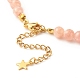 Sun and Moon Pendants Necklace with Natural Sunstone Beads(NJEW-JN03805)-6